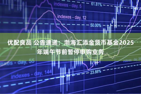 优配良品 公告速递：渤海汇添金货币基金2025年端午节前暂停申购业务