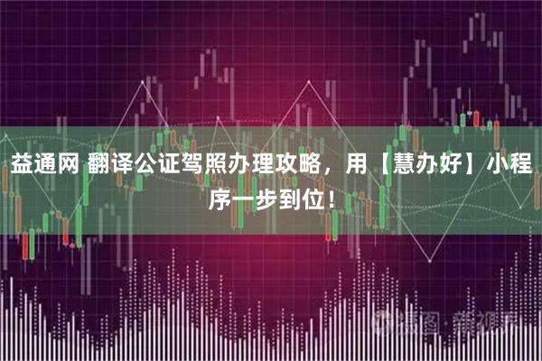 益通网 翻译公证驾照办理攻略，用【慧办好】小程序一步到位！